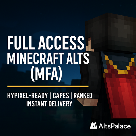 Buy Hypixel-Ready Minecraft Alts (MFA) – Full Access & Capes at AltsPalace